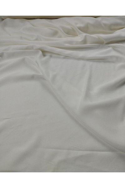 Kumaş Parça Λεπτή υφασμένη βισκόζη που μοιάζει με πανί Shile σε λευκό χρώμα Πλάτος: 150