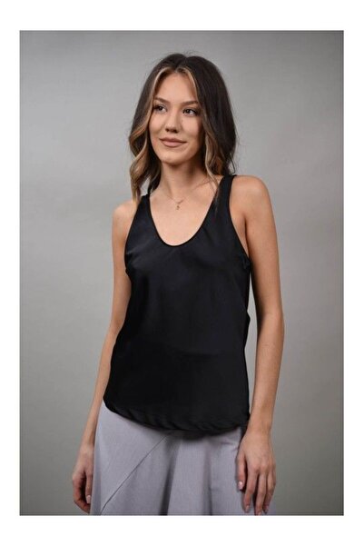 LUMİNA ΜΠΛΟΥΖΑ CROTTI ΜΕ ΤΙΡΑΝΤΕΣ Μαύρο S-M