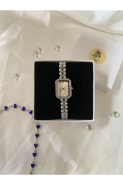 chaoyada Pearl Silver Vintage Watch Special Day in Gift Box