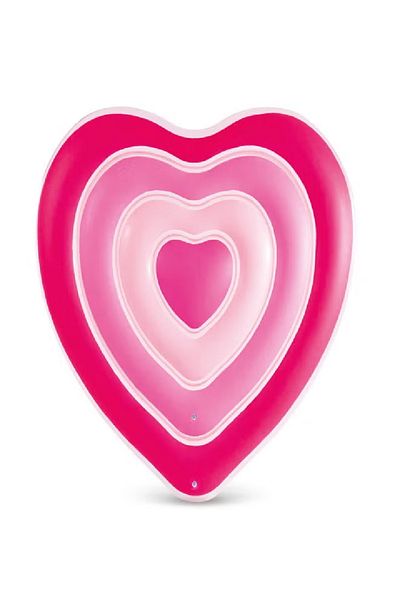 Intex Pink Heart Inflatable Pool Float for Adults & kids 162m x 142m