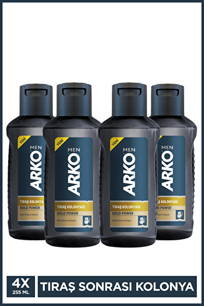Arko Men Gold Power Tıraş Sonrası Kolonya 4x255 ml