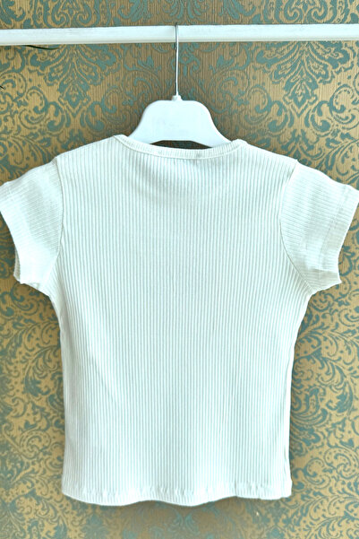 DPARİS Girl's Ribbed T-Shirt