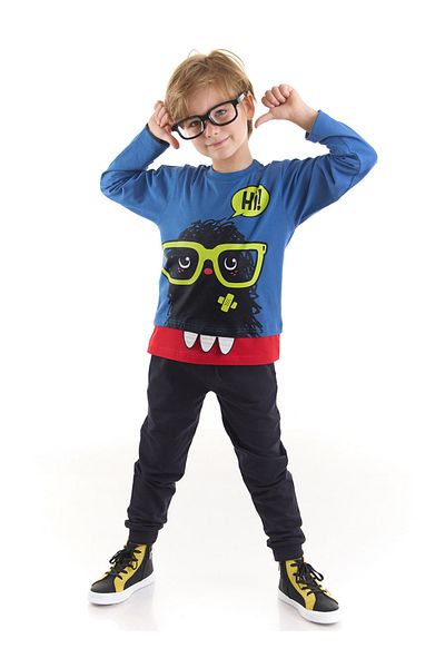 Denokids Ahoj Monster Boy's Tričko Kalhoty