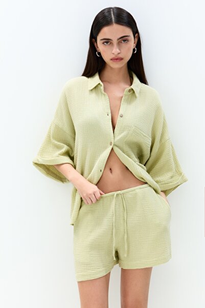 Pull & Bear Dokulu bermuda