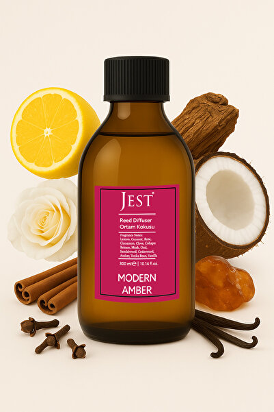 Jest 300 ML MODERN AMBER ÇUBUKLU ODA KOKUSU YEDEK KİT