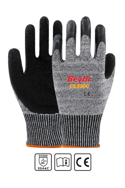 Beybi Latex Coated Anti Cut Gloves Cl510