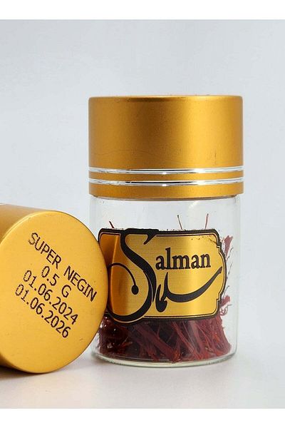 salman saffron - Premium Quality Super Negin Saffron 0.5 Gm Bottle