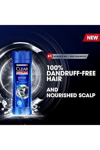 Clear Men Deep Cleanse Shampoo 400ml – 10X Scalp Detox, Anti-Dandruff & Oil Control Formula