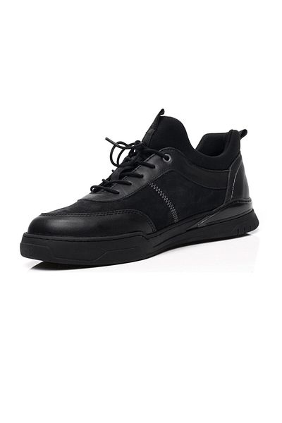 Greyder Men's Black Genuine Leather Casual Shoes 3k1ua16331
