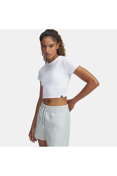 Under Armour Γυναικείο λευκό μπλουζάκι Rival Rib Baby