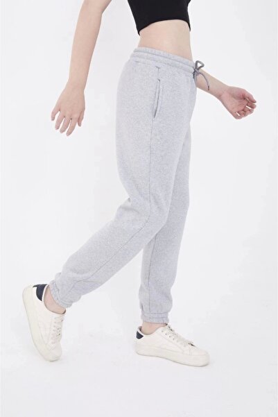 ARONA Three Thread Basic Lined Sweatpants Gray