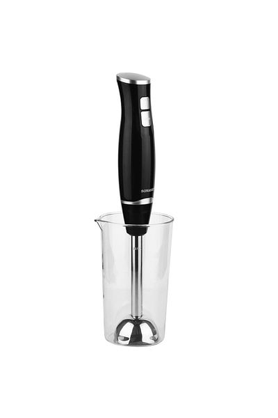 sonashi Hand Blender Stainless Steel Shaft | 2 Speed Powerful Motor With 700ml Plastic Jar And Blending Wand