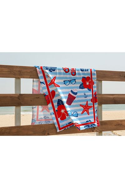 yok yok evim eve dair her şey Patterned High Quality Beach Towel