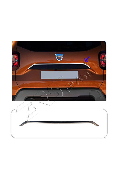 BRSPLAST Dacia Duster Uyumlu 2018-2024 Krom Bagaj Çıtası Paslanmaz Çelik