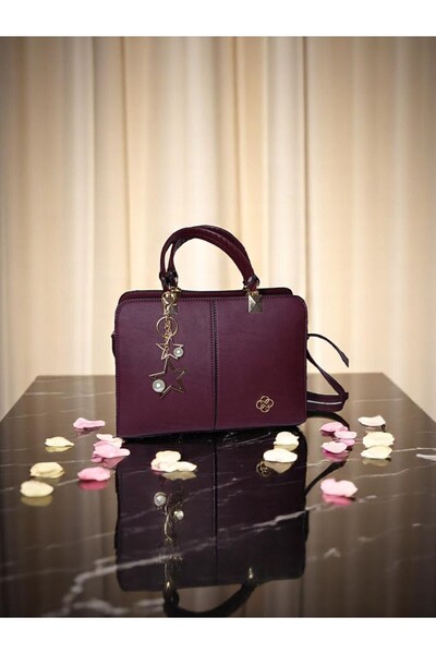 ZİVORA حقيبة كتف وحقيبة يد نسائية من الجلد من فيينا مكونة من 5 أقسام - مع حزا...