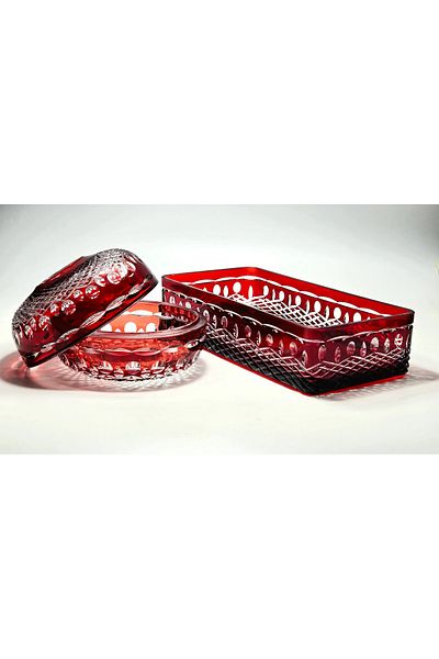 Kristal Market Crystal Decor 2-Piece Tableware Set
