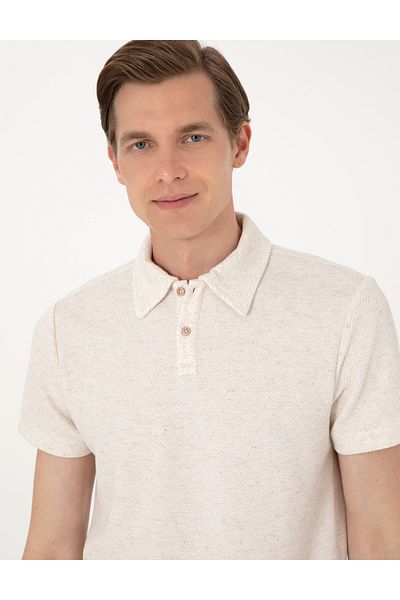 Pierre Cardin Μπεζ μπλουζάκι Slim Fit 50303867-VR011