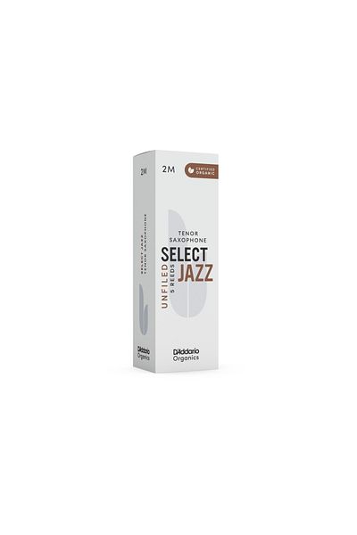 Daddario D'Addario Woodwinds Organic Select Jazz Unfiled Tenor Saxophone Reed No:2 Medium