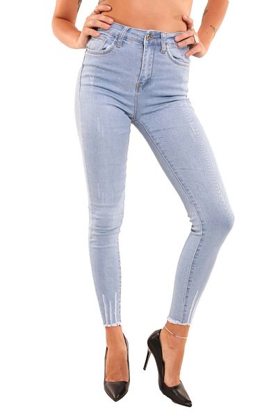 Intisimo Blugi, croială skinny, talie înaltă, albastru deschis - mărimea 32 (US 25)