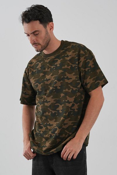 ALEXANDERGARDI Μπλουζάκι με μοτίβο παραλλαγής Crew Neck