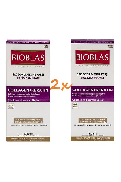 Bioblas Kolagen + keratinový objemový šampon 360 ml