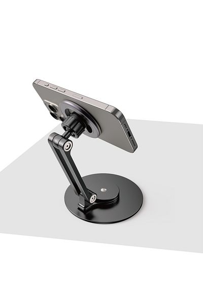 Choice black Artpowers Metal Magnetic Phone Stand Tablet Holder for Table Desk Stand for iPhone Pro Xiaomi
