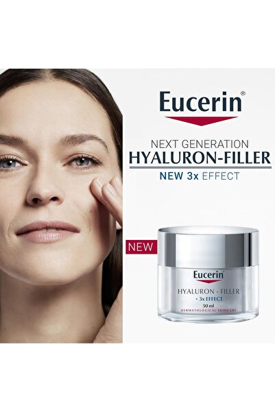 Eucerin Hyaluron Filler Anti-Aging Face Day Cream with Hyaluronic Acid, Plumps up Deep Wrinkles, UVA