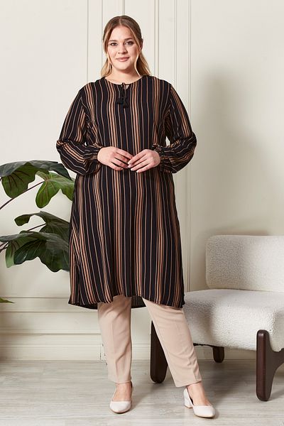 Ferace Large Size Stringed Summer Tunic - Women's Hijab Clothing
