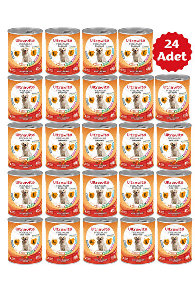 ULTRAVİTA Ultravita Premium Yüksek Proteinli Tavuk Etli Konserve Yaş Köpek Ma...