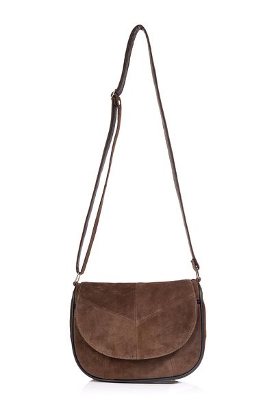 fubileather Geantă de umăr Midi Daily din piele naturală de piele de căprioară
