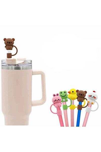 Besify Stanely Uyumlu Pipet Tıpası Ayıcıklı Pipet Tıpası Quencher Pipet Tıpas...