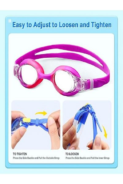 rexa Anti Fog Swimming Goggles with case 16x6 cm