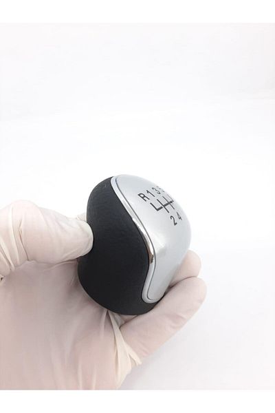FVR Chevrolet Aveo (t300) Gray Schematic 5-Speed Leather Gear Shift Knob