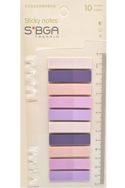 sibga tasarım Transparent Color Postit Post-It Post It. Book Marker Bookmark Postit Sticker Note Paper 200 Sheets