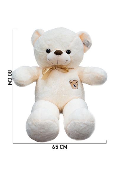 rexa Cream White Teddy Bear – Soft Plush Gift Toy | 80 x 65 cm Stuffed Animal