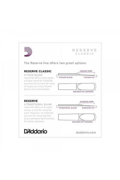 Daddario D'Addario Woodwinds Reserve Classic Dct1020 Sib Clarinet Reed No:2