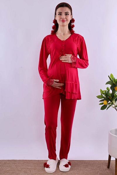 ByLohusa Effortt Cherry Maternity Pajama Set