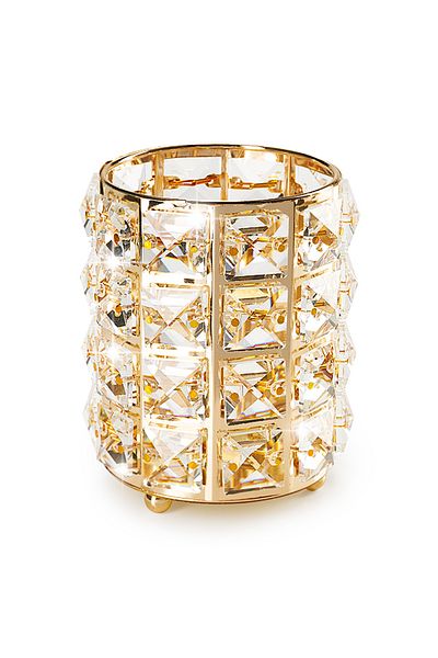 Cupio Suport pensule cu cristale - Gold