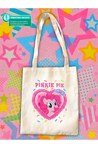 westartic My Little Pony Pinkie Pie Kanvas Bez Kumaş Omuz Çantası - Tote Bag