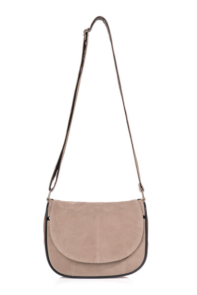 fubileather Geantă de umăr Midi Daily din piele naturală de piele de căprioară