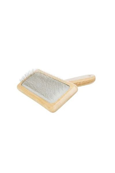 Trixie Soft Bamboo and Metal Pet Brush - Brown - Large