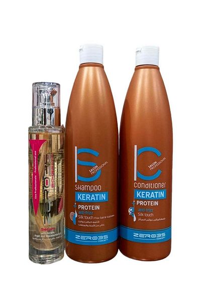 Zero35 Shampoo 500 Ml And Conditioner 500 Ml With Serum 100 Ml