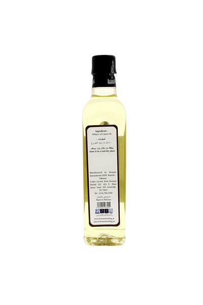 HEMANI Castor Oil 500ml – 100% Pure & Natural Cold Pressed Oil for Hair & Skin