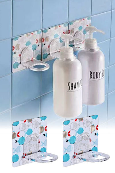 omilife 2 Adet Kendinden Yapışkanlı Desenli Sıvı Sabunluk Askısı Pratik ve Şı...