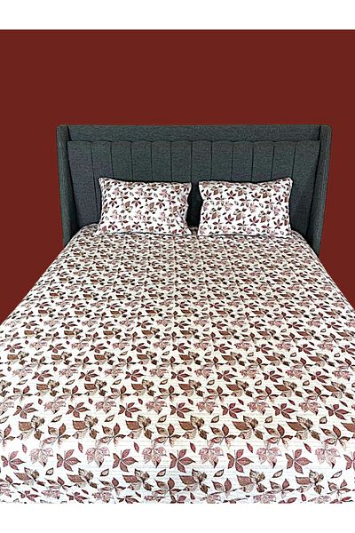 MixCotton Home Double Cotton Fitted Sheet and 2 Pillowcases