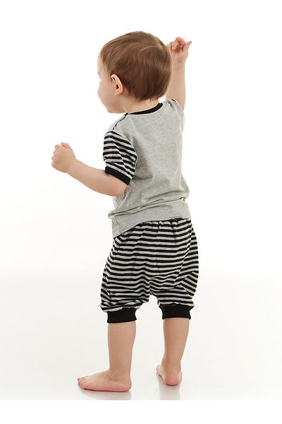 Denokids Waschbär Baby-Jungen T-Shirt Capri Shorts Set