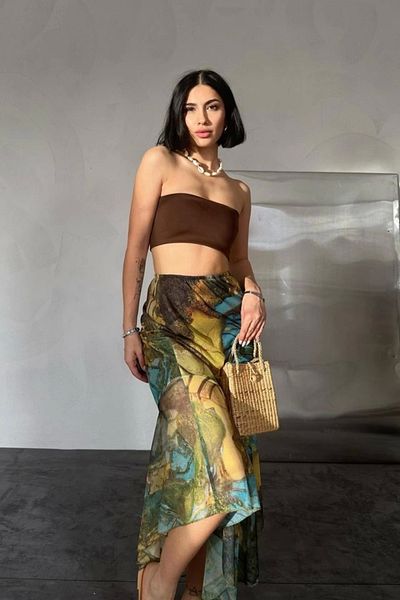 Silerra Fusta cu imprimeu cu model