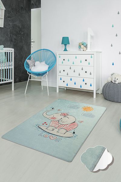 Chilai Home Covoare copii, 160 cm x 100 cm , Antibacterian, netoxic , Baza anti-alunecare