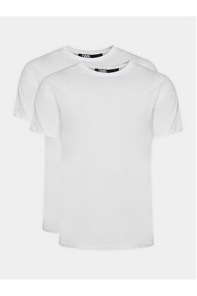 Karl Lagerfeld Mens Set of 2 T-shirts 765000-500298 White