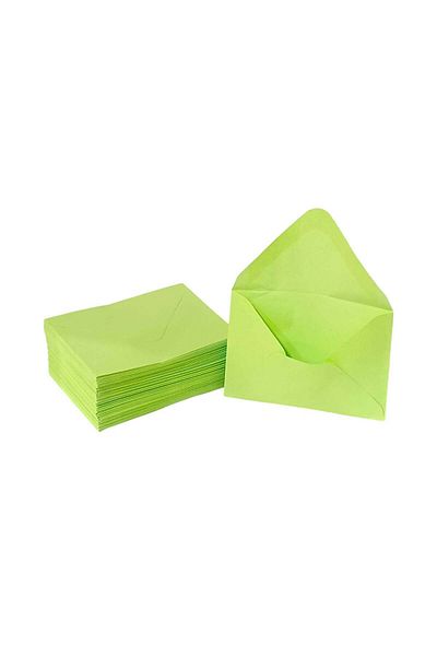 Party and Story Light green letter envelope, 100 pieces Size 11CM Ã—8CM